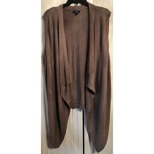 Women’s apt.9 brown sleeveless cardigan size XL